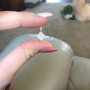 Diamond necklace pendant.